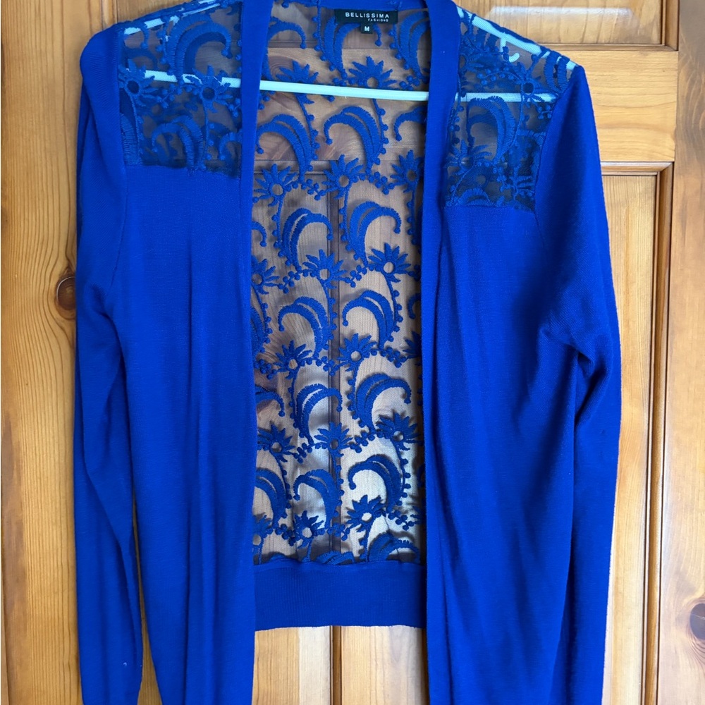 Bellini Blue Lace Women's Cardigan